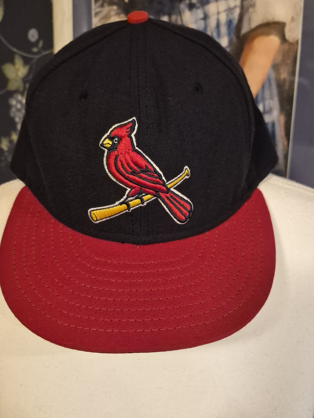 New Era Black and Red St. Louis Cardinals Patch Cap